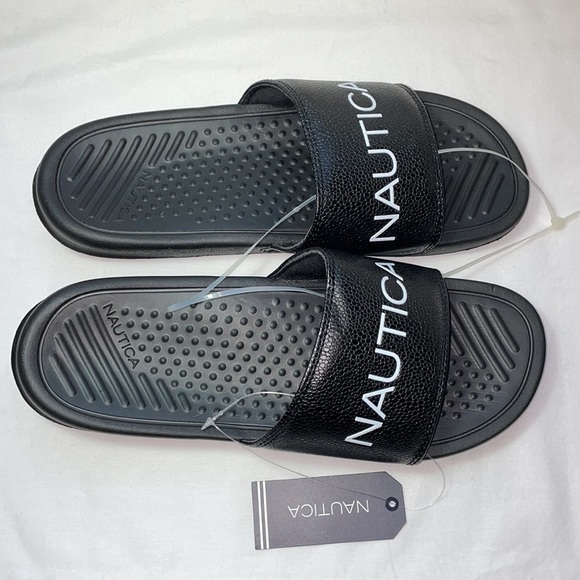 New Nautica Men's Athletic Slides Comfort Sandals - Picture 3 of 10
